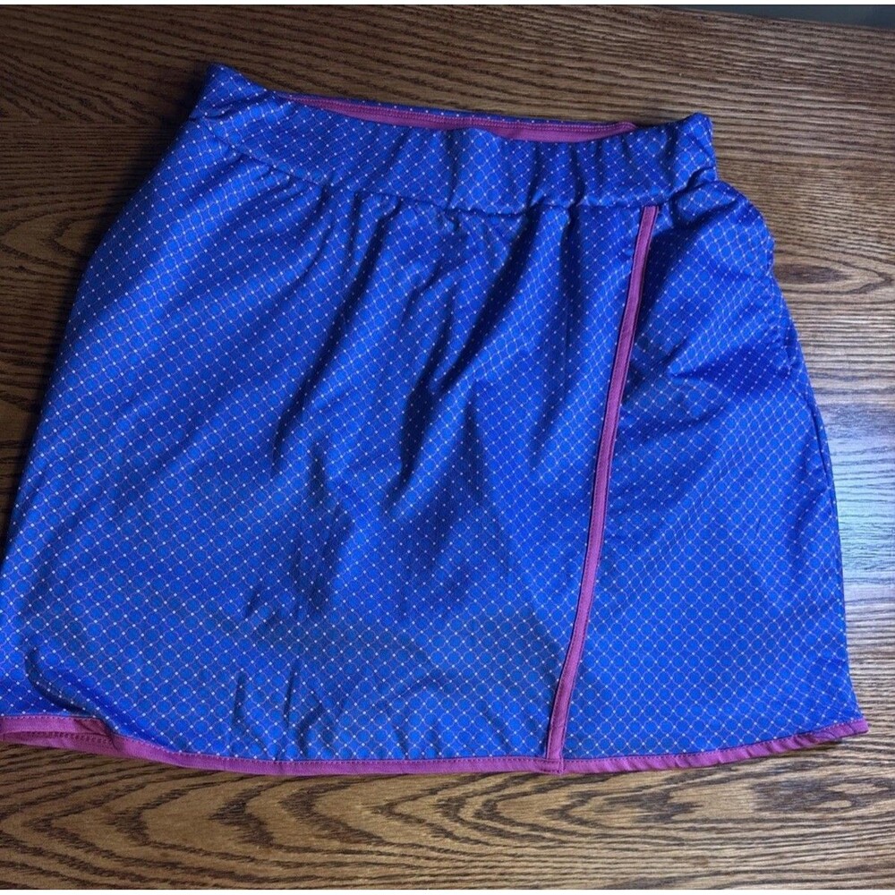 Court Haley Women Pull On Pickleball Skort Skirt w Shorts Small Colorful Pockets